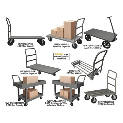 Durham Low Deck Steel Platform Trucks
