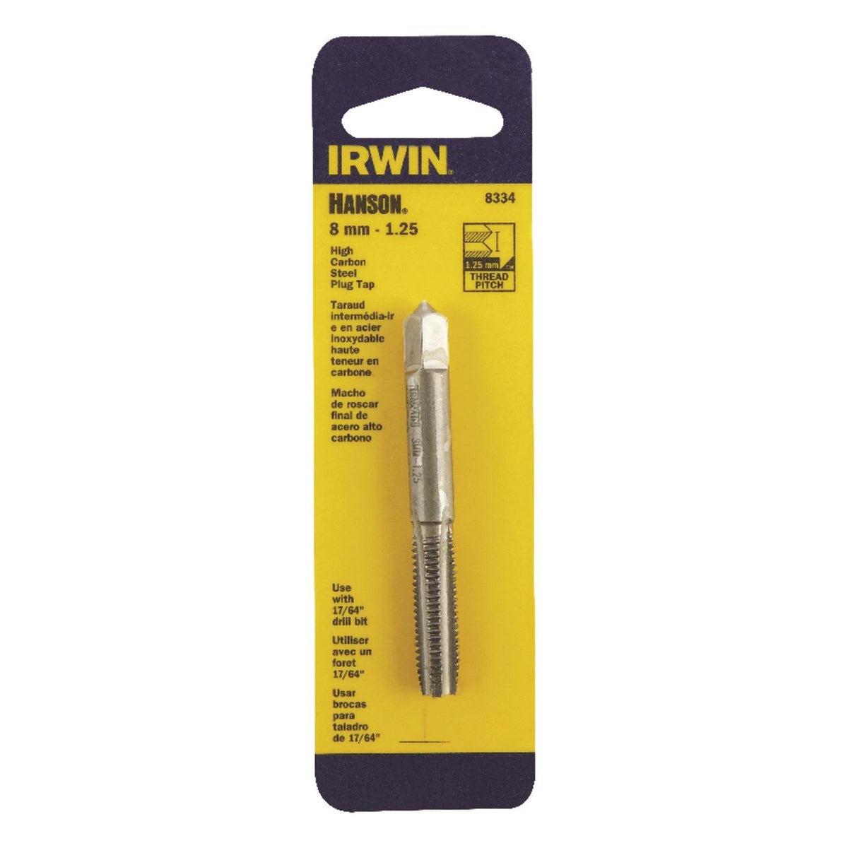 Tap Carded 8Mm-1.25Mm