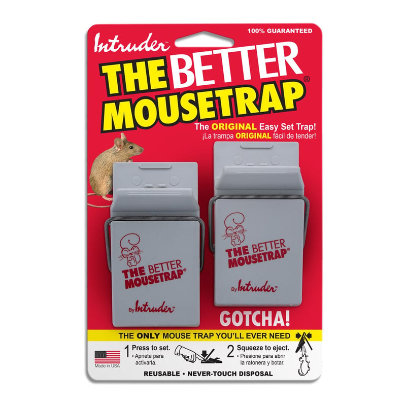 Intruder The Better Mousetrap Small Snap Trap For Mice 2 pk