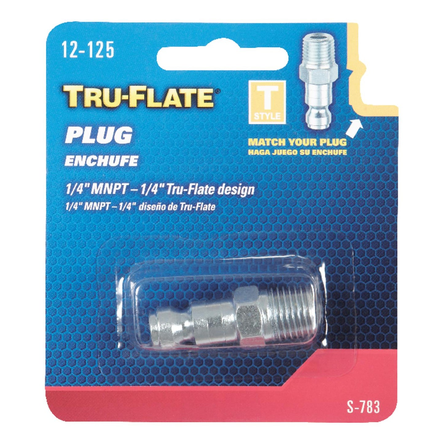 Air Plug "T" 1/4"Mnpt