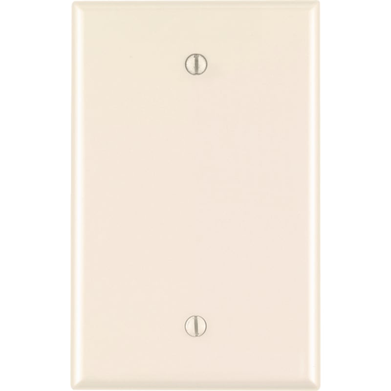 Leviton Almond 1 gang Nylon Blank Wall Plate 1 pk
