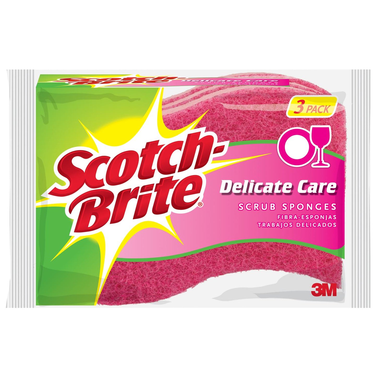 SPONGE SCRUB DELICATE3PK