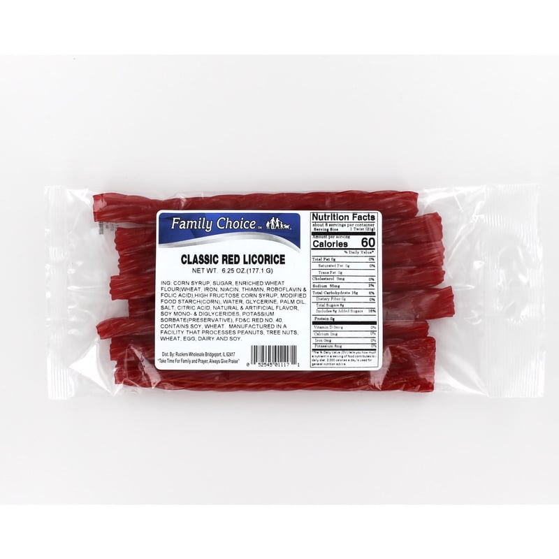 Family Choice Red Licorice 6.25 oz