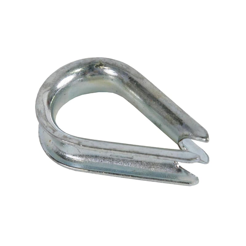 Koch Industries Zinc-Plated Galvanized Steel 1/8 in. D Wire Rope Thimble