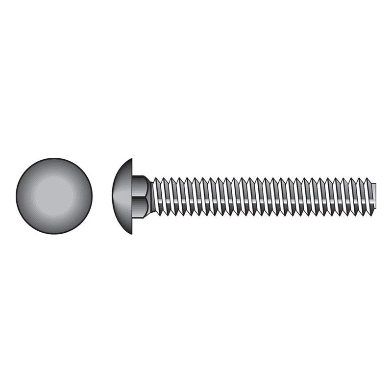 HILLMAN 1/4 in. X 1-1/2 in. L Zinc-Plated Steel Carriage Bolt 100 pk