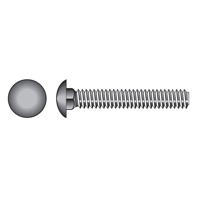 HILLMAN 3/8 in. X 1-1/2 in. L Zinc-Plated Steel Carriage Bolt 100 pk