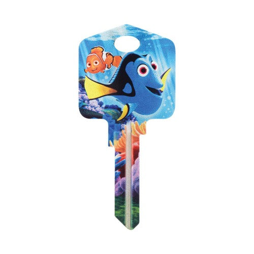 HILLMAN Disney Dory House/Padlock Universal Key Blank Single