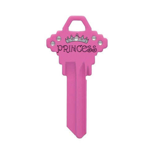HILLMAN DIVA Princess House/Office Universal Key Blank Single Pink