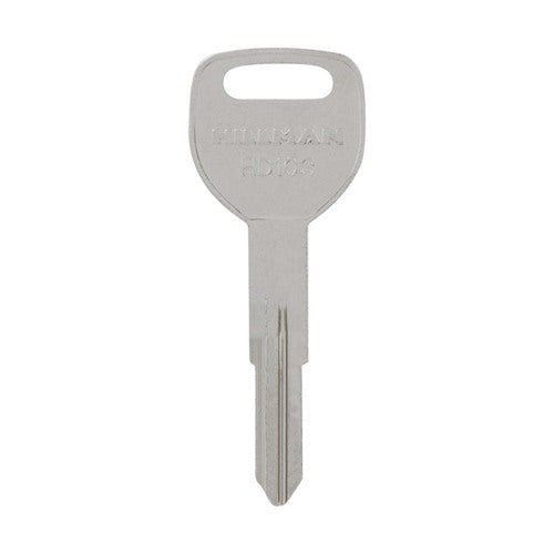 HILLMAN Traditional Key Automotive Key Blank Double For Honda Silver