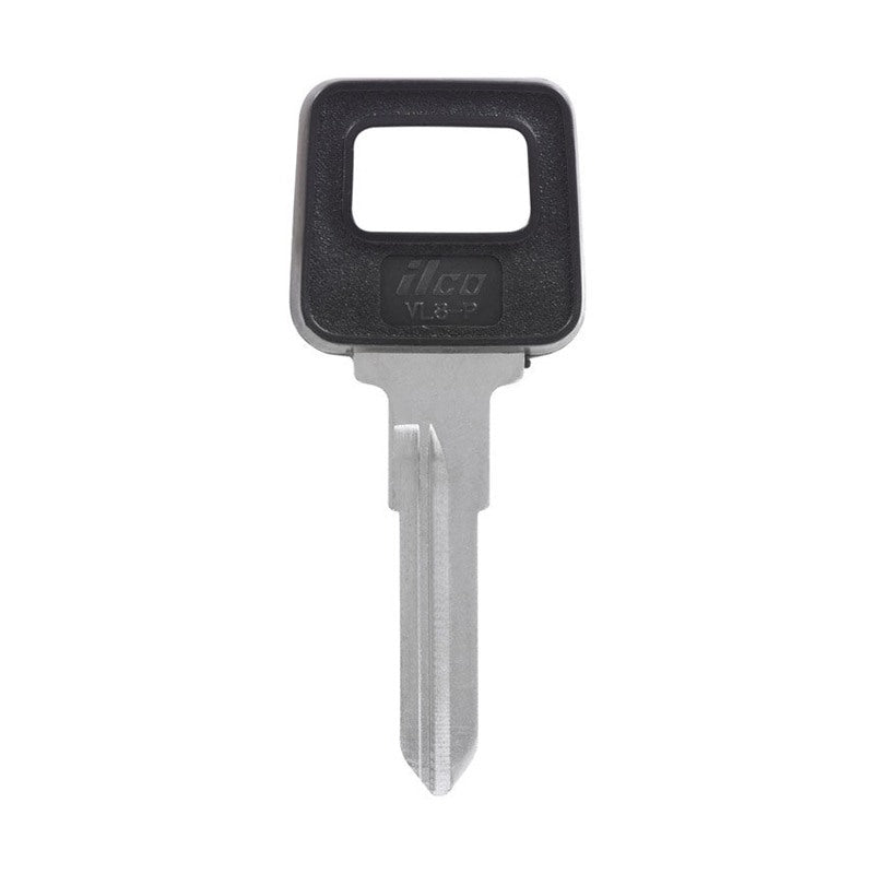 HILLMAN Traditional Key Automotive Key Blank Double For Volvo Black/Silver