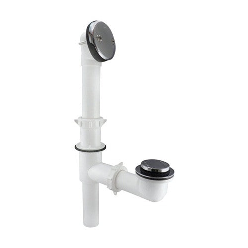Keeney Foot Lok Stop 1-1/2 in. D Chrome Plastic Triad Bath Drain