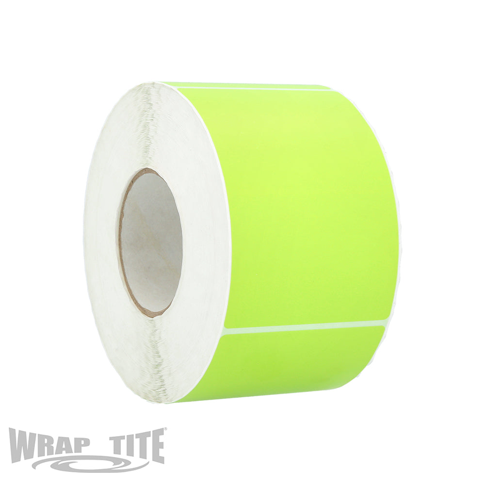 4"X6" Thermal Transfer Label, Roll, Green