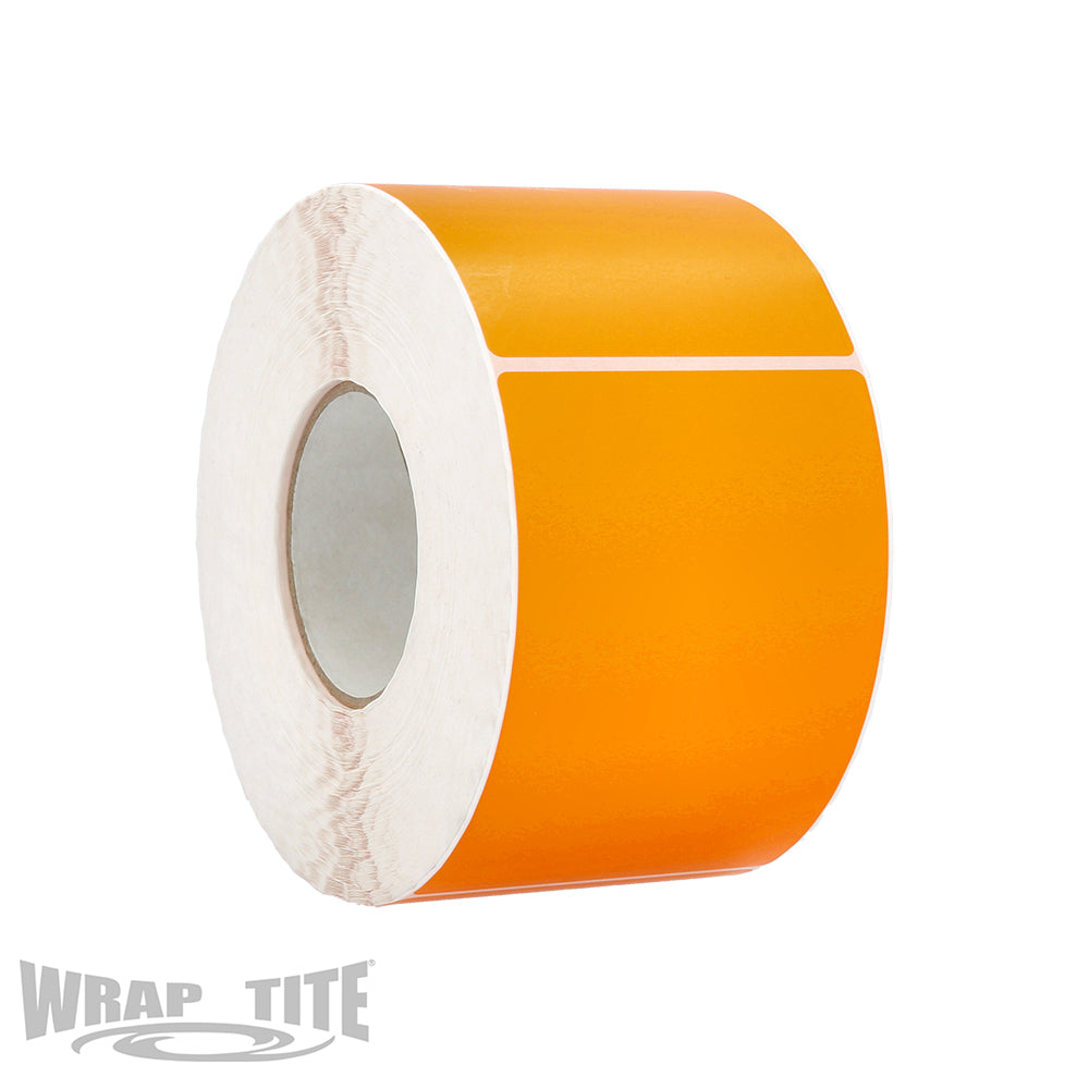 4"X6" Thermal Transfer Label, Roll, Orange