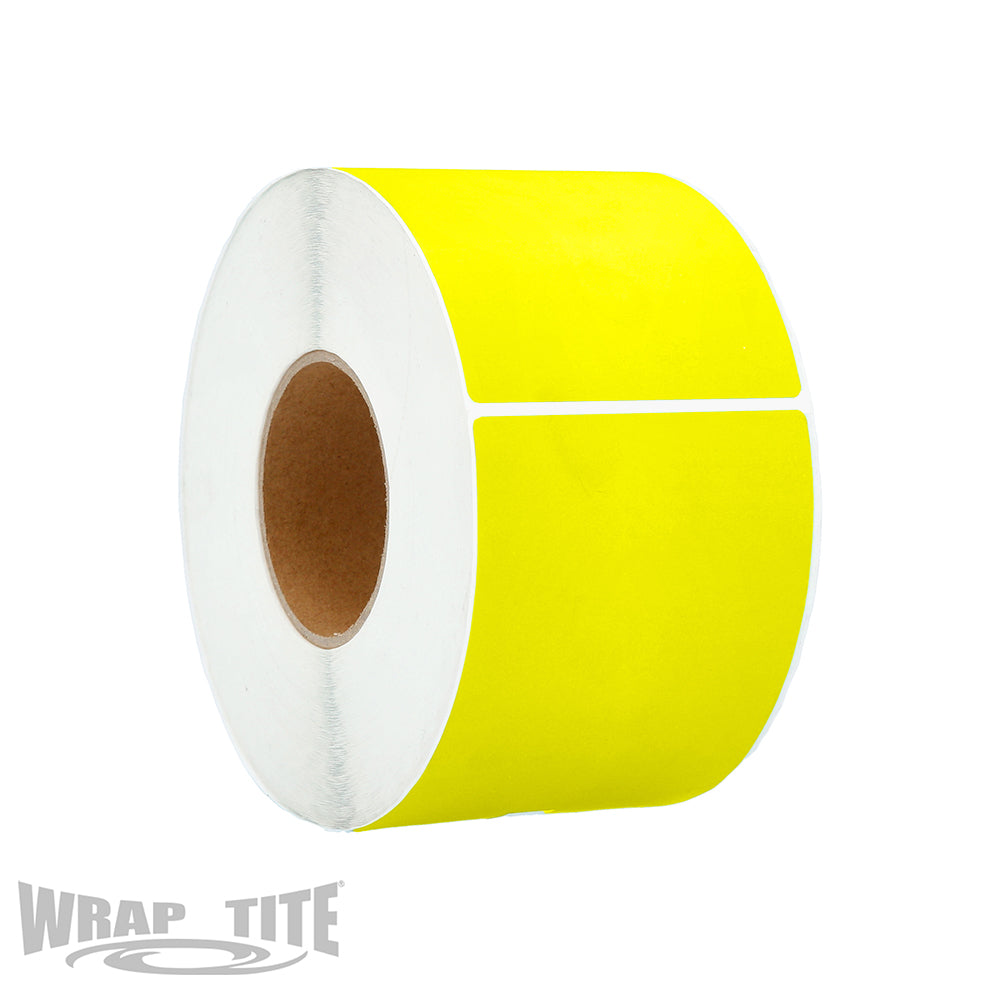 4"X6" Thermal Transfer Label, Roll, Yellow