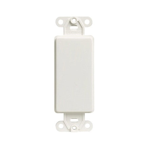 Leviton Decora White 1 gang Plastic Blank Wall Plate 1 pk