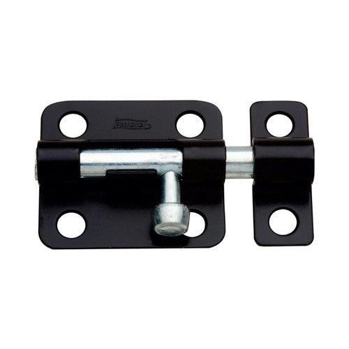 National Hardware 2-1/2 in. L Black Steel Barrel Bolt 1 pk