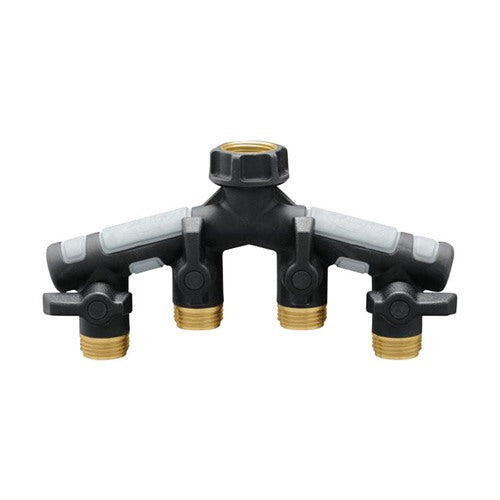 Orbit Pro Flo 3/4 in. Metal Threaded Female/Male Garden Hose Manifold
