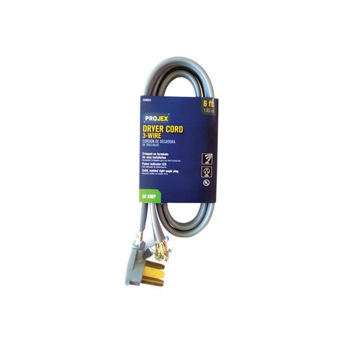 Projex 10/3 SRDT 125/250 V 6 ft. L Dryer Cord