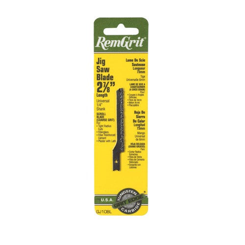 RemGrit 2-7/8 in. Carbide Grit Universal Jig Saw Blade Assorted TPI 1 pk — Model E0406144