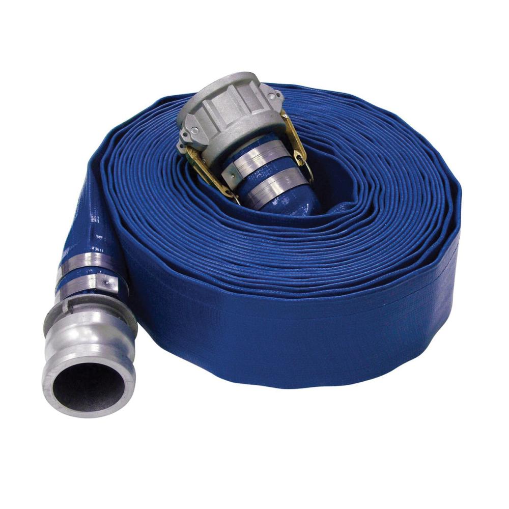 Blue Layflat Assemblies — Hose | 10 Stocked Part Numbers (BLAY-150-CASS, BLAY-200-CASS … BLAY-800-CASS)