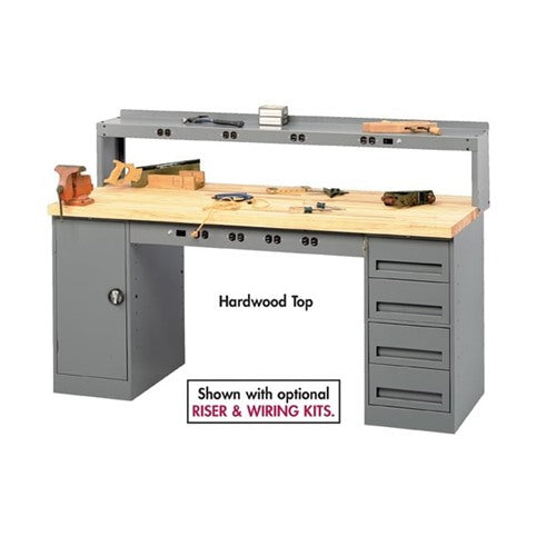 Tennsco Electronic Workbenches with Modular Cabinets