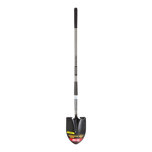 Truper Tru Pro 58 in. Steel Round Digging Shovel Steel Handle