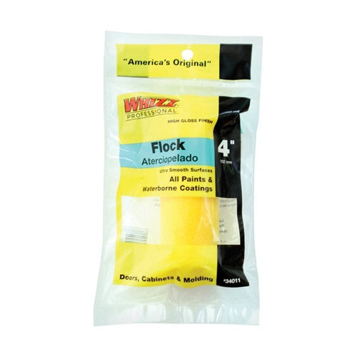 Whizz Flock 4 in. W X 1/2 in. Mini Paint Roller Cover 1 pk