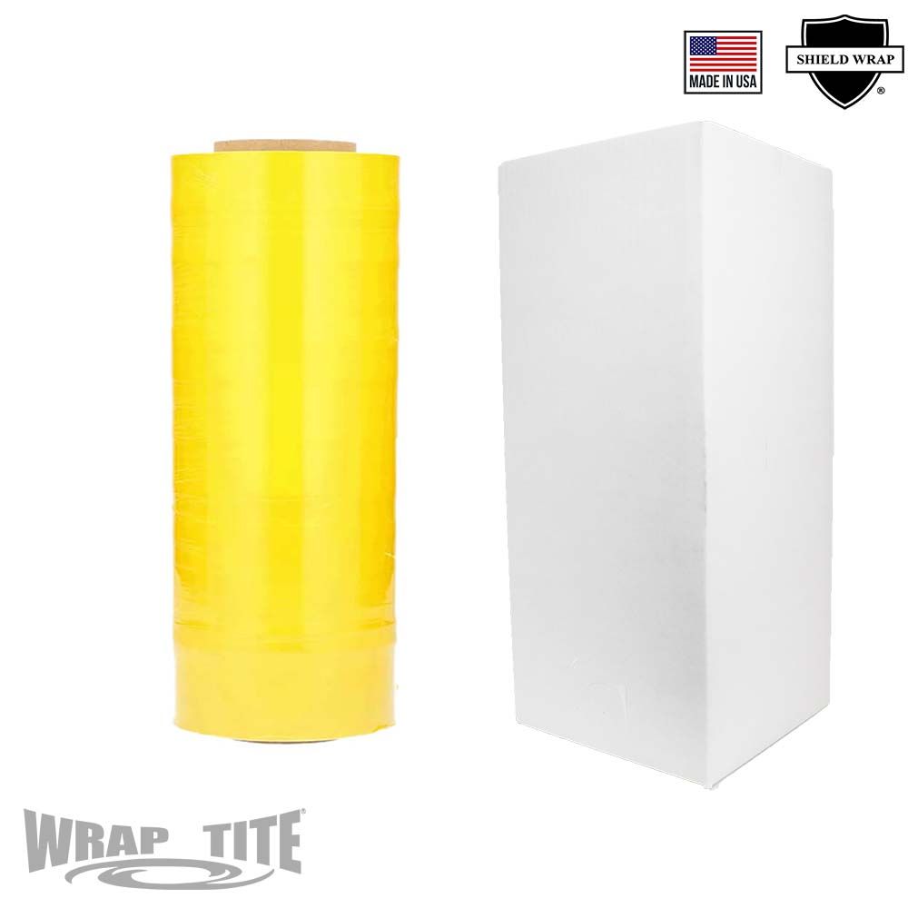 20 x 5000 x 80, 40 RLS/plt Machine Cast Tinted Yellow Boxed