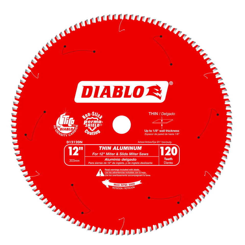 Diablo 12 in. D X 1 in. TiCo Hi-Density Carbide Circular Saw Blade 120 teeth 1 pk