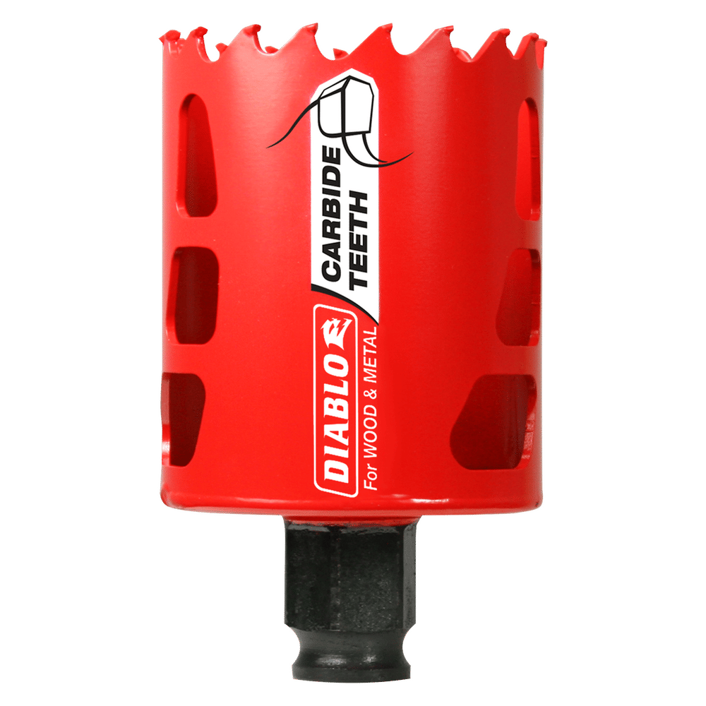 Diablo Snap-Lock Plus 2-1/8 in. Carbide Tipped 2-3/8 in. L X 3/8 in. D Hole Saw