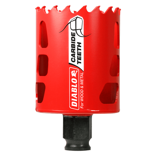 Diablo Snap-Lock Plus 2-1/8 in. Carbide Tipped 2-3/8 in. L X 3/8 in. D Hole Saw