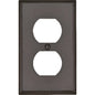 Leviton Brown 1 gang Thermoset Plastic Duplex Wall Plate 1 pk