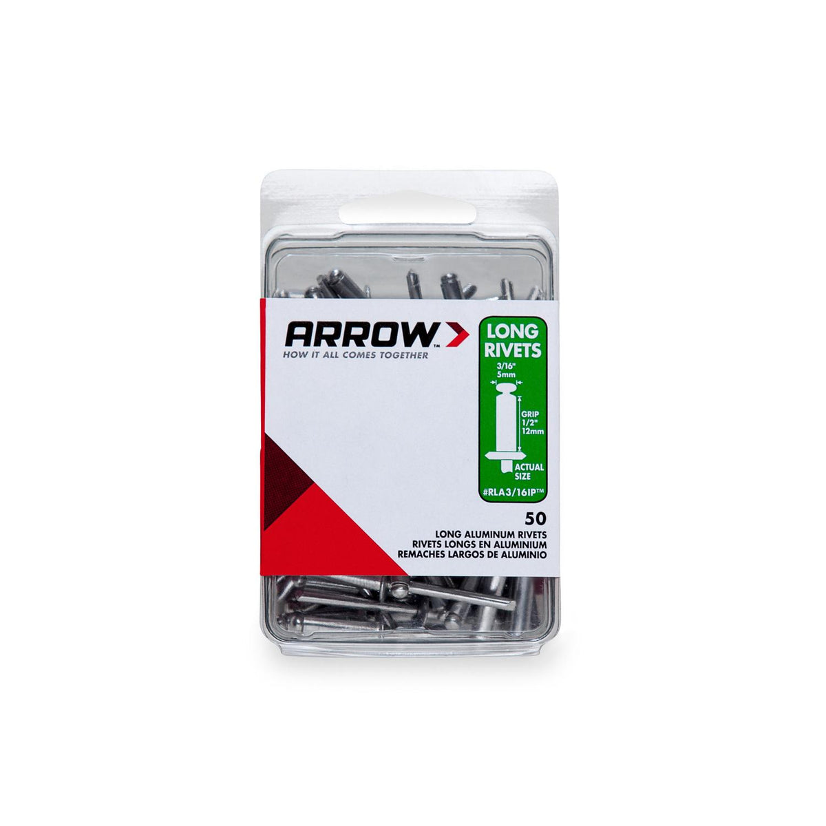 Rvt Al 3/16"X1/2" 50Pk