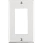 Leviton Decora White 1 gang Thermoset Plastic Decorator Wall Plate 1 pk