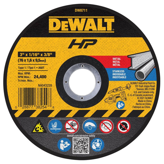 MTL CUT WHL T1 3"X1/16"