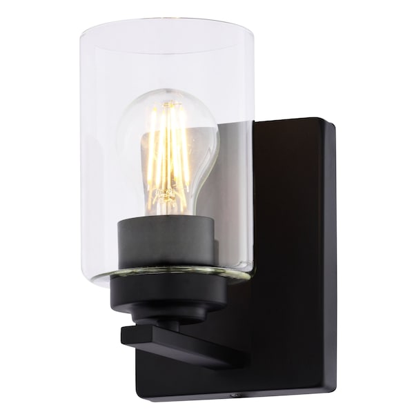 Vaxcel Park Ridge Black Bathroom Vanity Fixture Mfr W0523