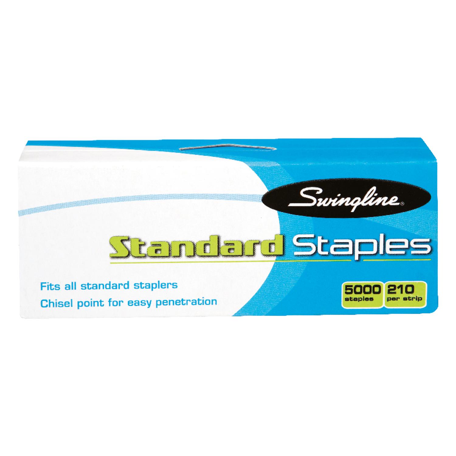 Swingline 1/4 in. L Flat Crown Standard Staples 5000 pk