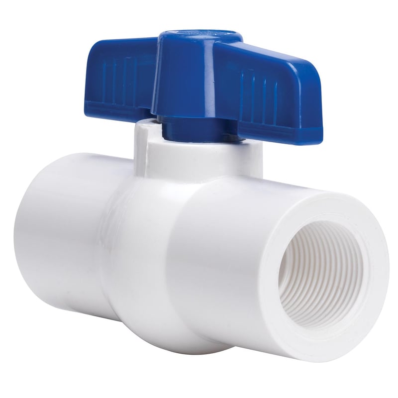 Homewerks 1/2 in. PVC FIP Ball Valve Full Port Quarter-Turn Lever For Potable Water