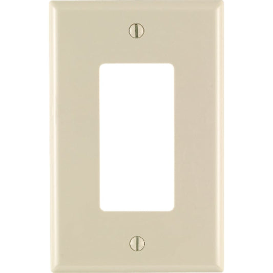 Leviton Light Almond 1 gang Nylon Decorator Wall Plate 1 pk