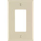 Leviton Light Almond 1 gang Nylon Decorator Wall Plate 1 pk