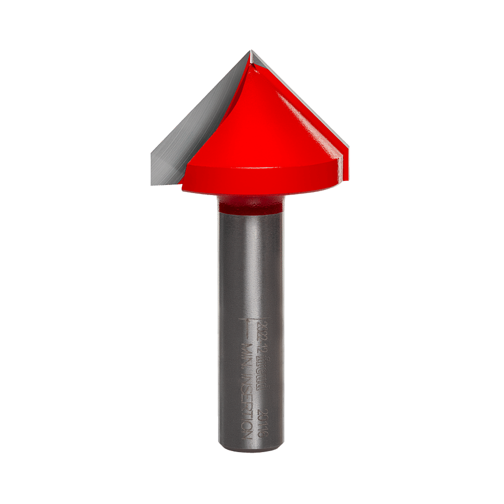 Freud 1-1/2 in. D X 1-1/2 in. X 3 in. L Carbide V Grooving Router Bit