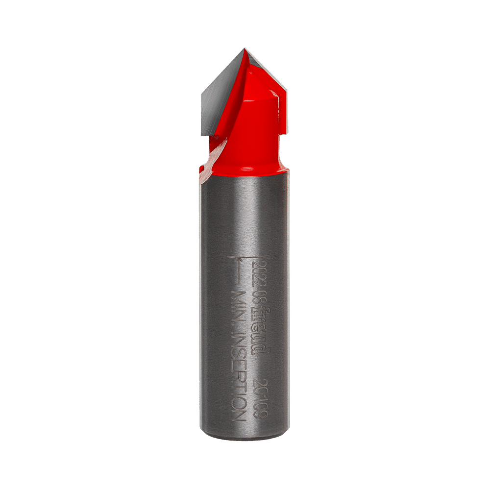Freud 1/2 in. D X 1/2 in. X 2-1/4 in. L Carbide V Grooving Router Bit