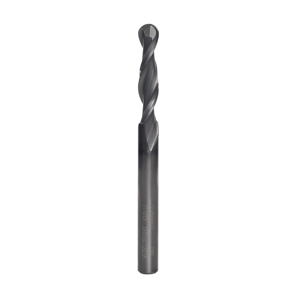 Freud 1/4 in. D X 1/8 in. X 3 in. L Carbide Tipped Ball Nose Up Spiral Bit