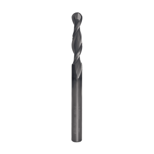 Freud 1/4 in. D X 1/8 in. X 3 in. L Carbide Tipped Ball Nose Up Spiral Bit