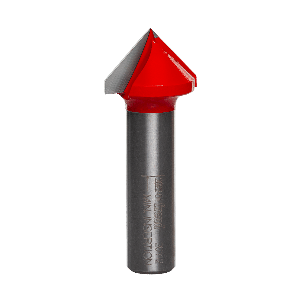 Freud 1 in. D X 1 in. X 2-1/2 in. L Carbide V Grooving Router Bit