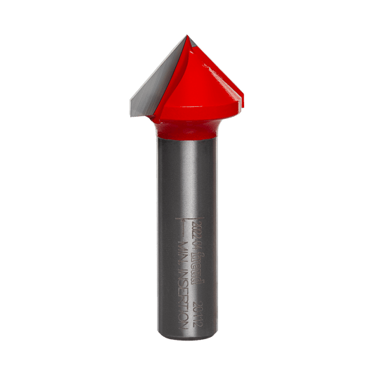 Freud 1 in. D X 1 in. X 2-1/2 in. L Carbide V Grooving Router Bit