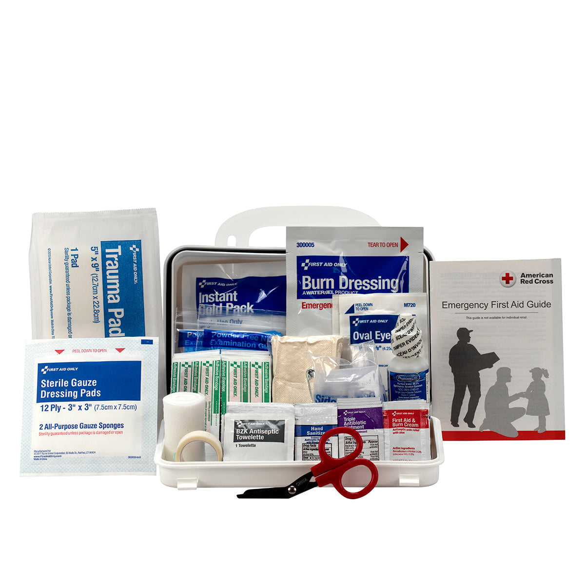 First Aid Only 91322 10 Person ANSI 2021 Class A Plastic First Aid Kit