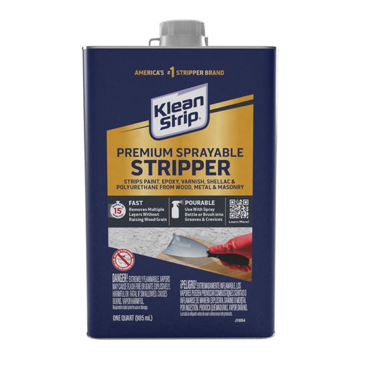 Klean Strip Premium Sprayable Fast Paint and Varnish Stripper 1 qt