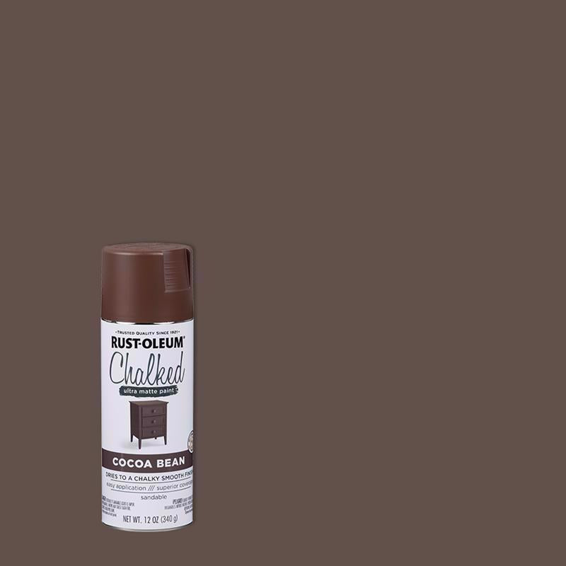 Rust-Oleum Chalked Matte Cocoa Bean Chalky Finish Paint 12 oz