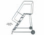 Aluminum Ladders-Wheelbarrow Style ALWB1030G